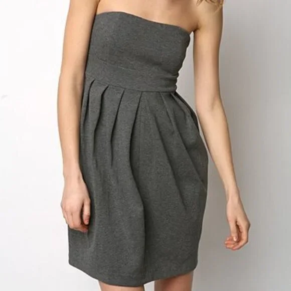 slim fit dress slacks Shop Black Tube Flared Solid Dress - for Women | OUTZIDR main image 0